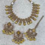 Aanya necklace set - yellow