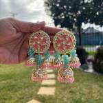 anjali earrings - pink