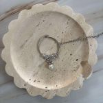 Medium polki nose ring - silver