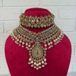 Kalai bridal set - gold - double