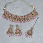 Bindu choker set - pink