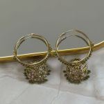 Leshani hoops - olive green