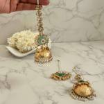 Bhagya Earring Set - Green 2