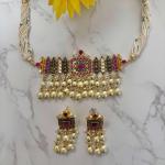 Sameera Choker Set - Pink 1
