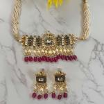 Sameera Choker Set - White