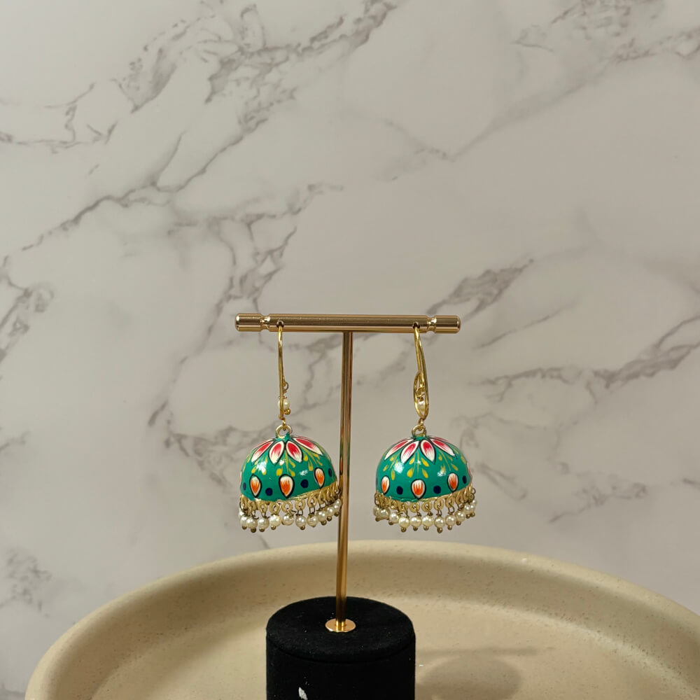 Meena earrings - green