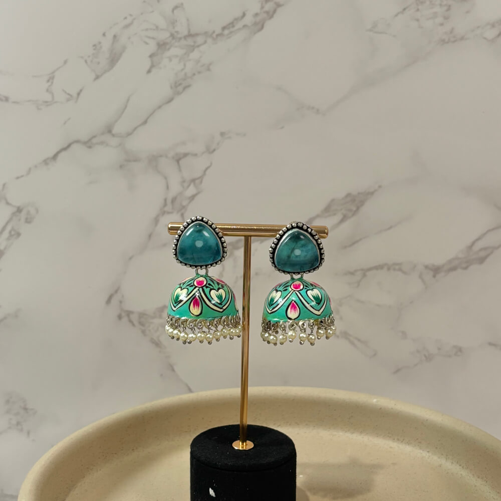 Mona earrings - green